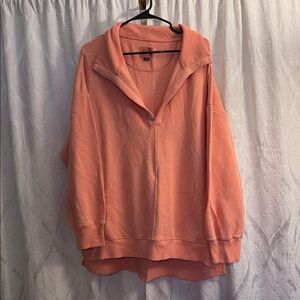 Peach Pullover Sweatshirt